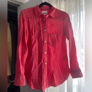 Jcrew - classic red button down top